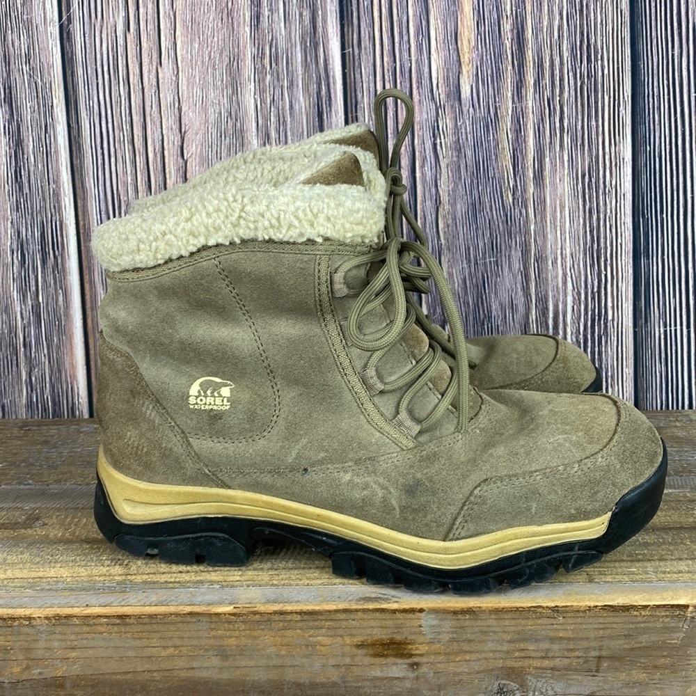 Sorel Tan Waterfall Lace Thinsulate Boots- Size 11